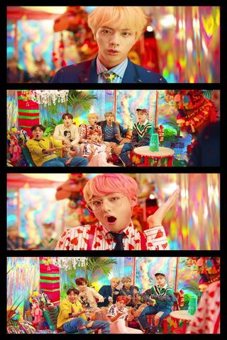 Vibrant Vibes: BTS in 'Idol' 🎉