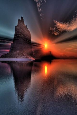 Majestic Dawn Over Serene Waters 🌅✨