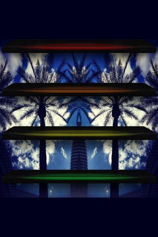 Tropical Oasis: The Palm Shelf