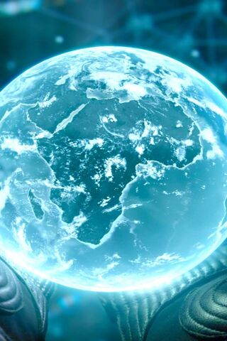 Glowing Globe: A New Perspective on Earth 🌍✨