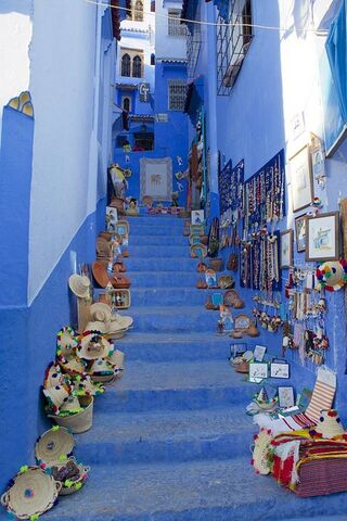 Charming Blue Steps of Chefchaouen 💙✨