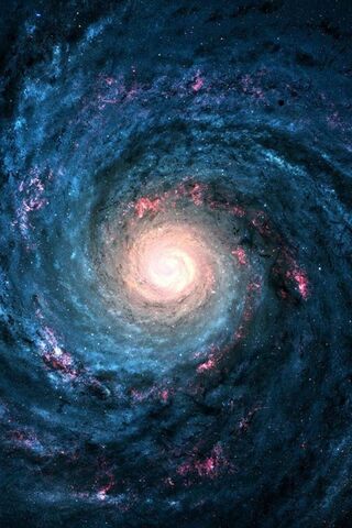 Galactic Swirl: The Cosmic Dance