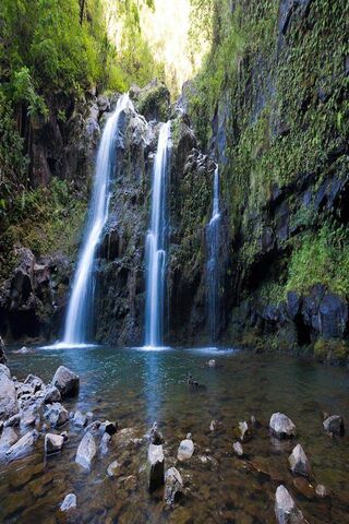Nature's Symphony: The Triple Waterfalls