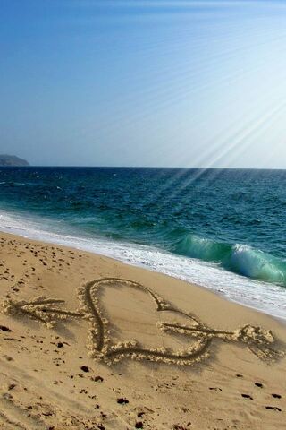 Love's Embrace on the Shore 🌊❤️