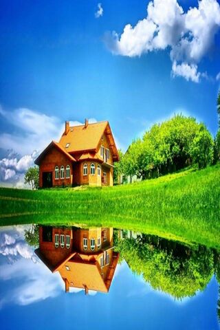 Serene Reflections: A Tranquil Lakeside Retreat 🌅🏡