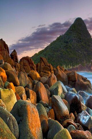 Harmony of Rocks and Waves 🌊🏞️