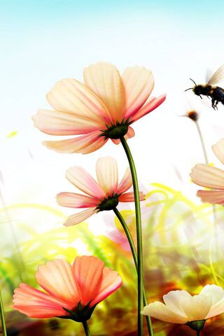 Blossoms in Harmony 🌸🐝