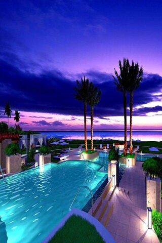 Serenity at Dusk: A Dreamy Getaway 🌅🏖️