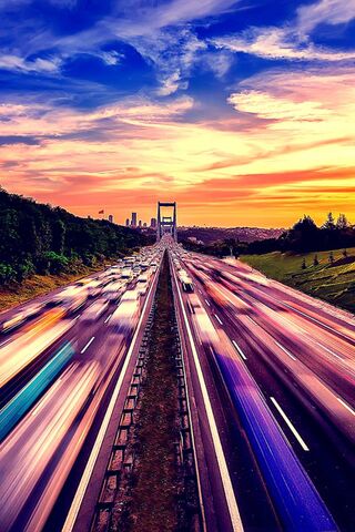 Twilight Trails: A Journey Through Avenue Lights