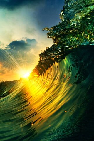 Golden Waves at Dusk 🌅🌊