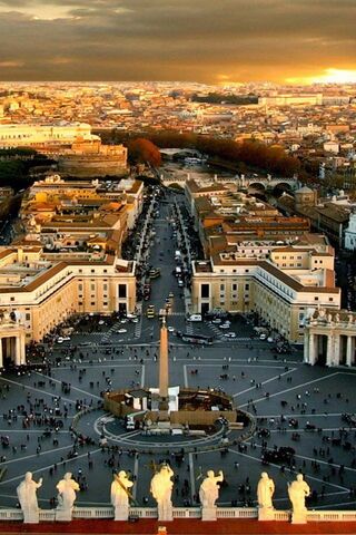 Sunset Serenity Over Vatican City 🌅