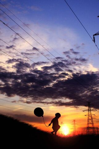 Chasing Dreams at Dusk 🌅🎈