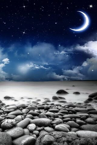 Night Beach Wallpaper - Download to your mobile from PHONEKY