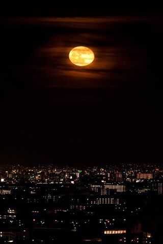 Moonlit Cityscape: A Night to Remember 🌕✨