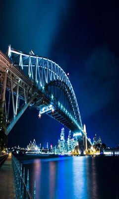 Night Bridge Wallpaper - Download to your mobile from PHONEKY