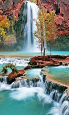 3D Water Fall Wallpaper - Download to your mobile from PHONEKY