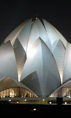India Lotus Temple Wallpaper - Download to your mobile from PHONEKY