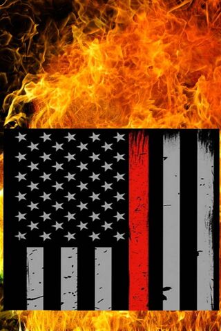 Bravery in Flames: The Firefighters' Tribute Flag 🔥🚒