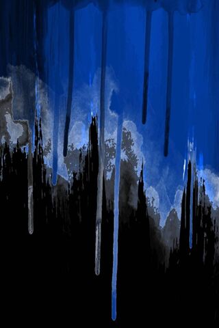 Mystical Drips of Blue Negru 🌌✨