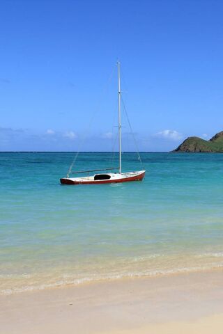 Tranquil Waters: A Day at the Beach 🌊⛵
