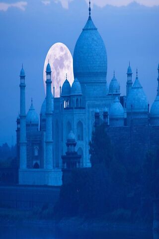 Moonlit Majesty: The Taj Mahal