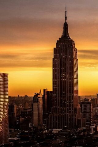 Golden Hour Over the Empire State
