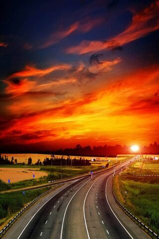 Sunset Serenity: A Journey Through Nature 🌅🚗