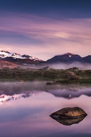 Mystical Reflections of Purple Lake 🌅💜