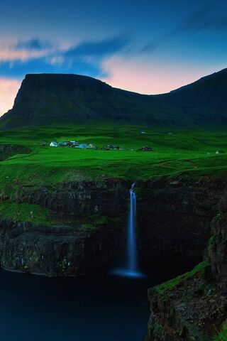 Serenity Falls: Nature's Masterpiece 🌊🌄