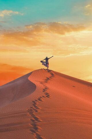 Girl In The Desert
