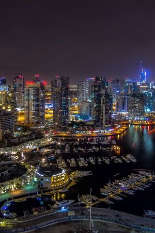 Night Lights Over the City: A Dazzling Skyline