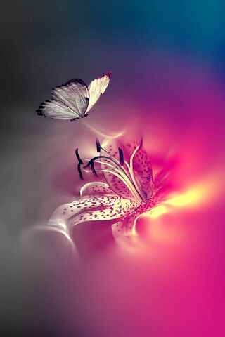 Whispers of Color: A Dance of Light and Nature 🌸🦋