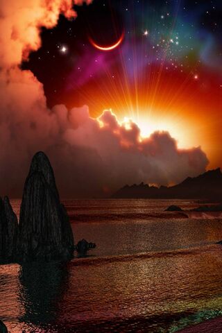 Celestial Serenity: A Glimpse of Lovely Seen 🌅✨