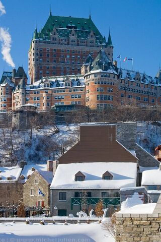 Majestic Winter at Chateau Frontenac ❄️🏰