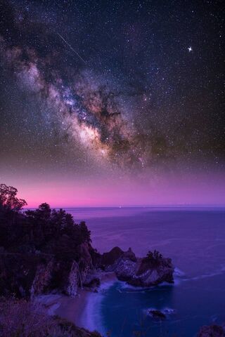 Purple Galaxy Ocean