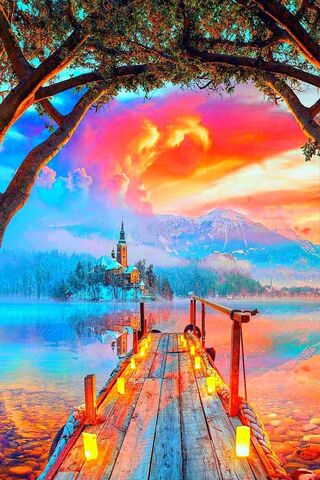 Serene Sunset Over Tranquil Waters 🌅✨