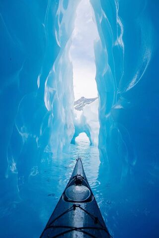 Glacial Serenity: A Kayaker's Dream