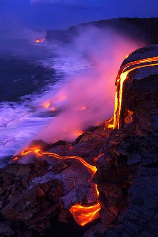Lava's Dance: Nature's Fiery Performance 🌋🔥