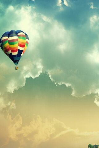 Soaring Dreams: A Colorful Journey in the Sky 🎈☁️