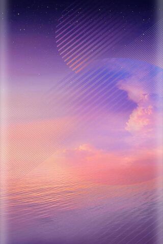 Serene Sunset: A Samsung Note 8 Wallpaper
