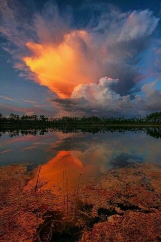 Crimson Horizon: The Dance of Red Cloud 🌅☁️