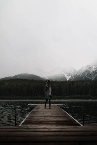 Solitude by the Lake 🌫️