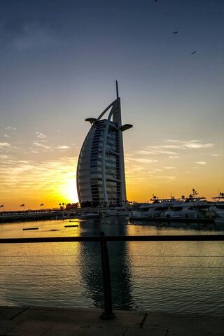 Sunset Serenity at Burj Al Arab 🌅🏙️