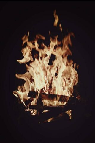 Great Fire In Night