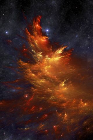 Celestial Flames: A Dance of Stars ✨🔥