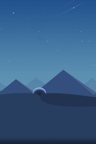 Mystical Peaks Under the Stars 🌌🏔️