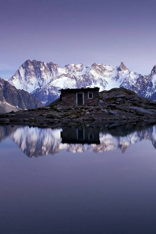 Mountain Serenity: A Cabin's Reflection