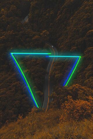 Neon Pathways Through Autumn's Embrace 🍂✨