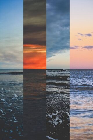 Nature's Palette: The Four Seasons of Serenity 🌊🌅