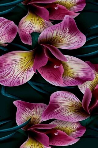 Tropical Elegance: A Dance of Wild Orchids 🌺✨